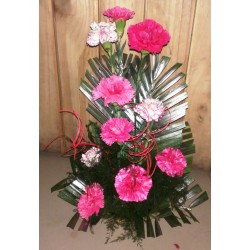 Pink carnation arrangement
